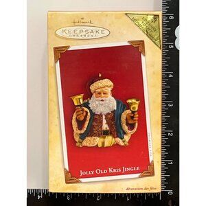 2004 HALLMARK KEEPSAKE ORNAMENT QXG5501 JOLLY OLD KRIS JINGLE BELL